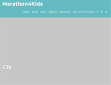 Tablet Screenshot of marathon4kids.com